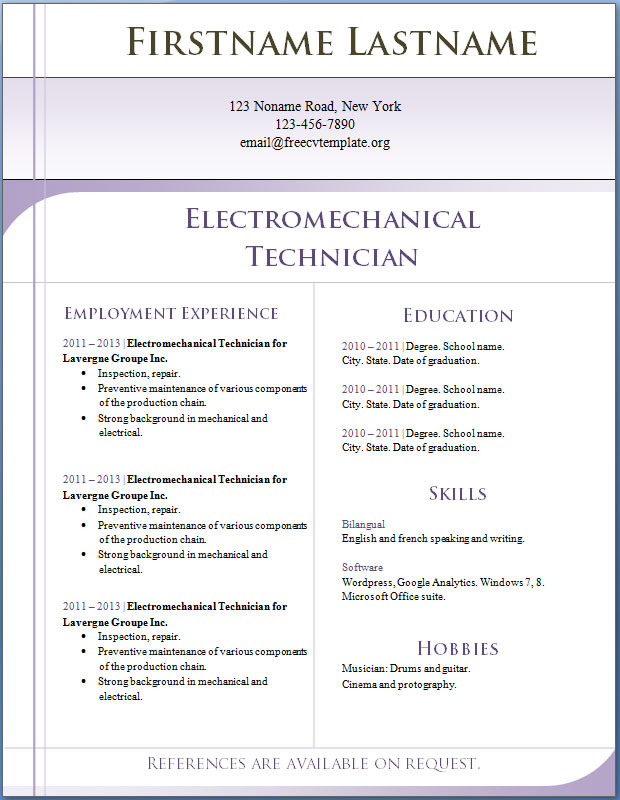 free-cv-template-uk-example-customizable-in-word-format