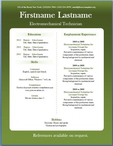 Free CV template #18