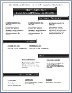 Free CV template #57