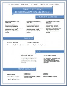 Free CV template #58