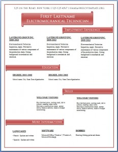 Free CV template #59