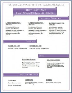 Free CV template #61