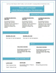 Free CV template #62