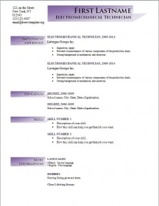 Free cv resume template #194