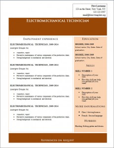 Free cv resume template #224