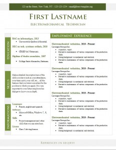 Free cv resume template #271