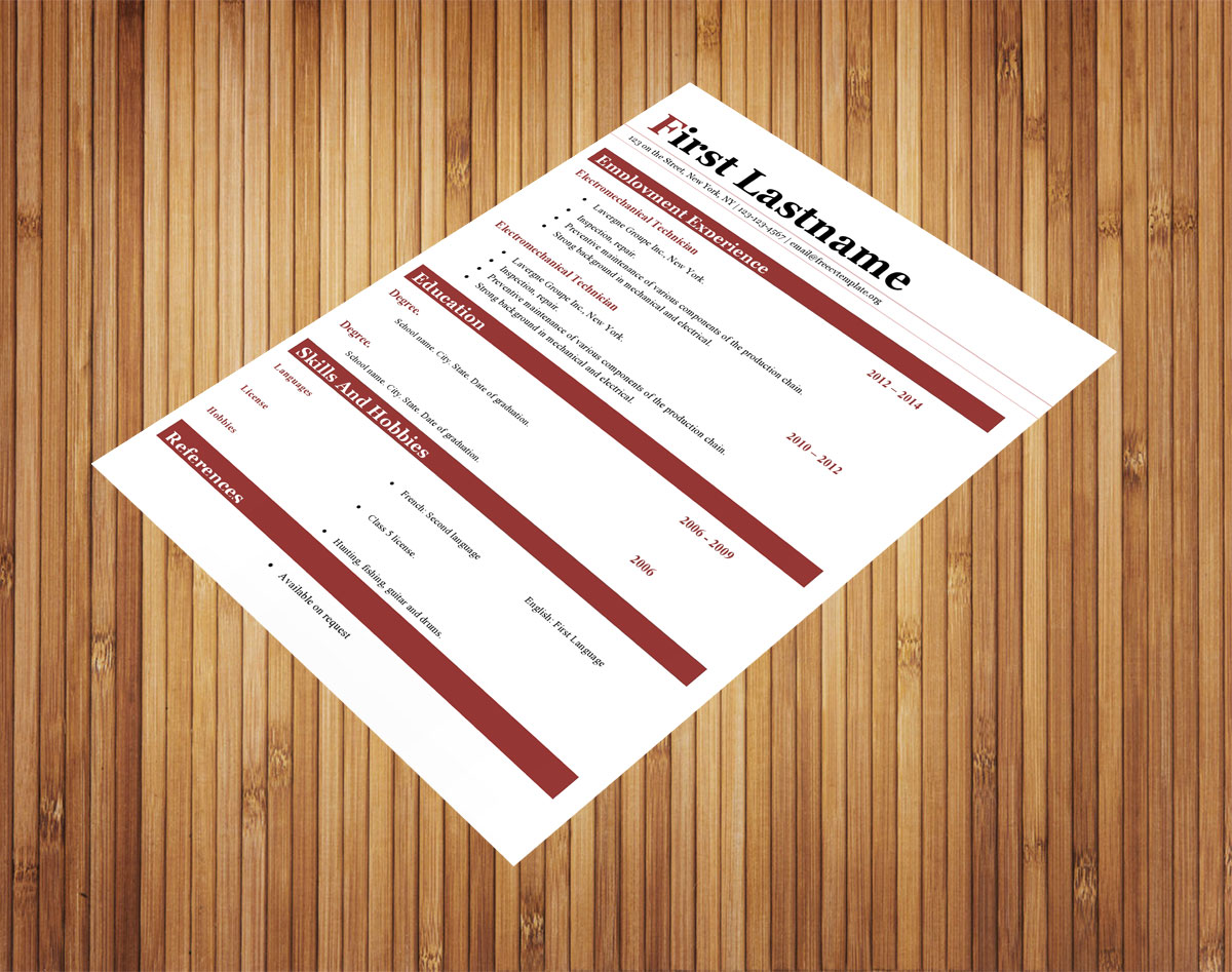 Resume cv templates #411 to 416