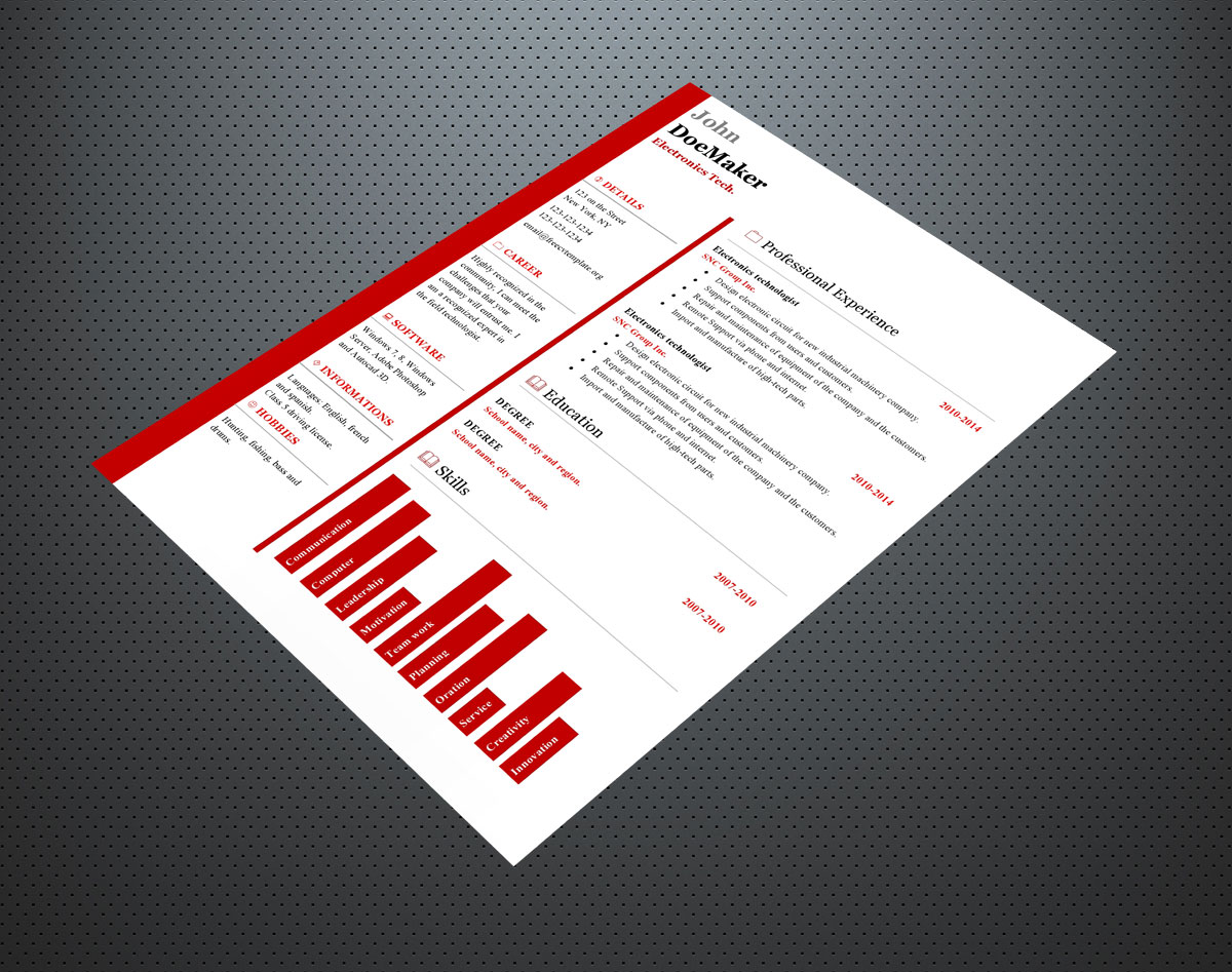 Free cv resume templates #423 to 428 Free cv resume templates #423 to 428