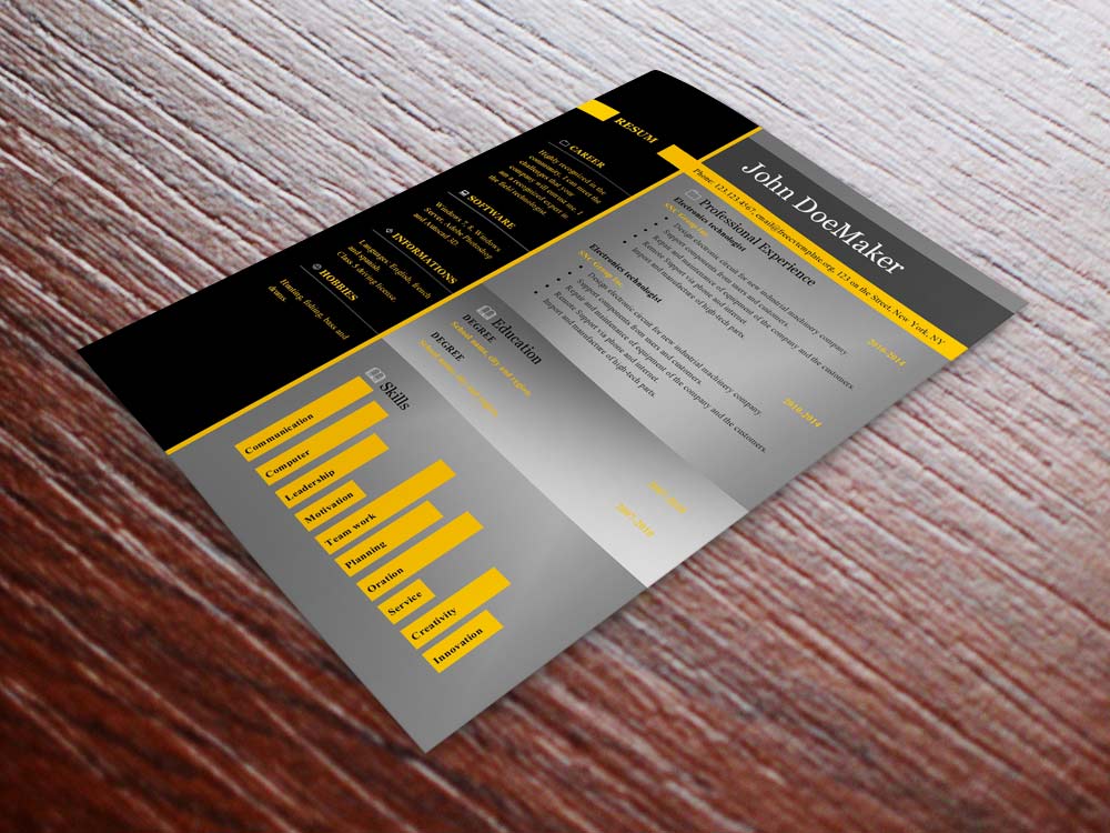 Free cv resume templates #459 to 465