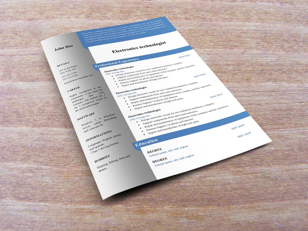 Free curriculum vitae templates #488 to 494