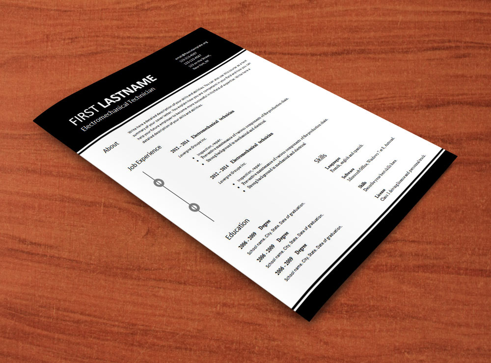 Free word cv templates #583 to 589
