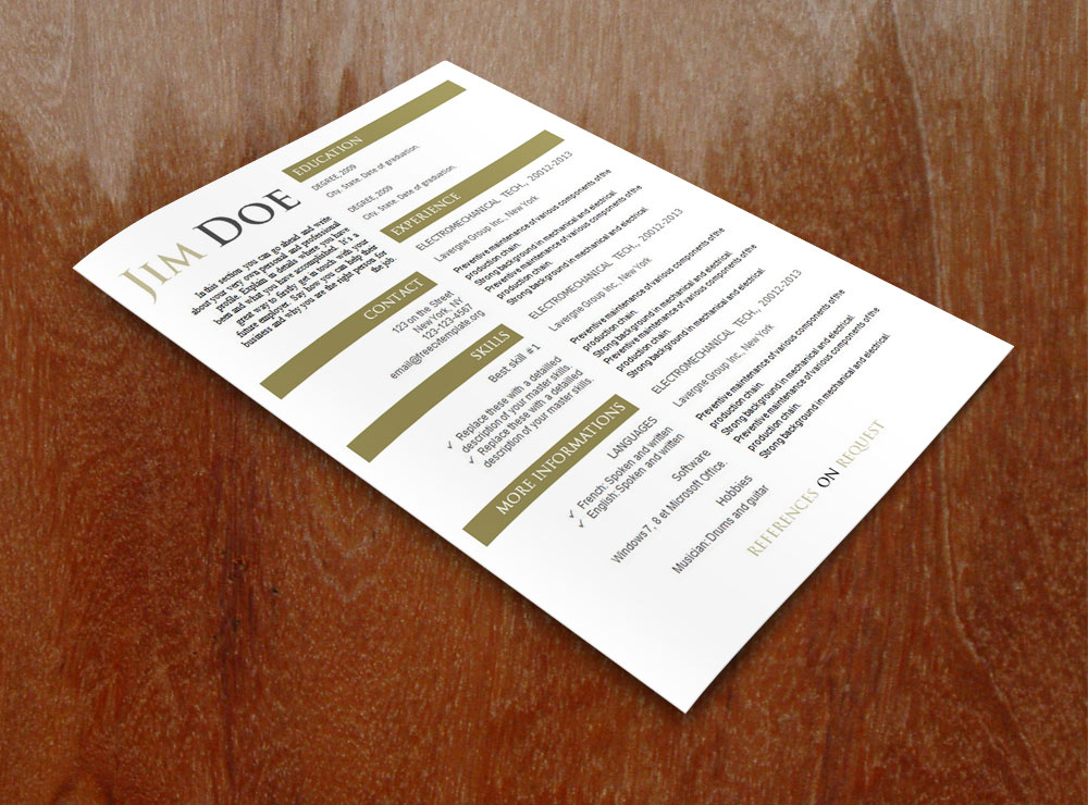 Free cv template (#597 to 603)