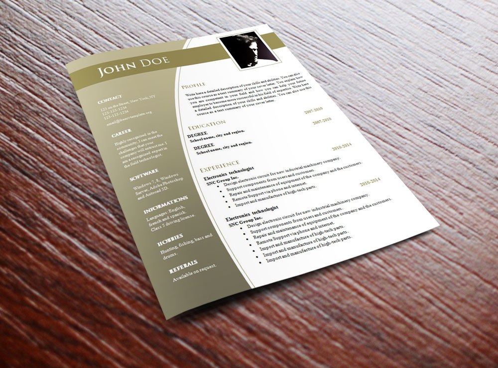CV templates for word .DOC (#632 – 638) CV templates for word .DOC (#632 – 638)