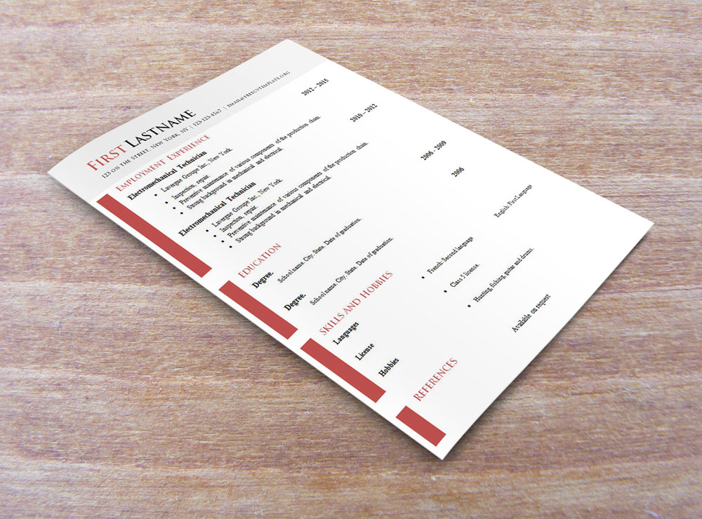 Curriculum Vitae Templates .DOC Format (#618-624)