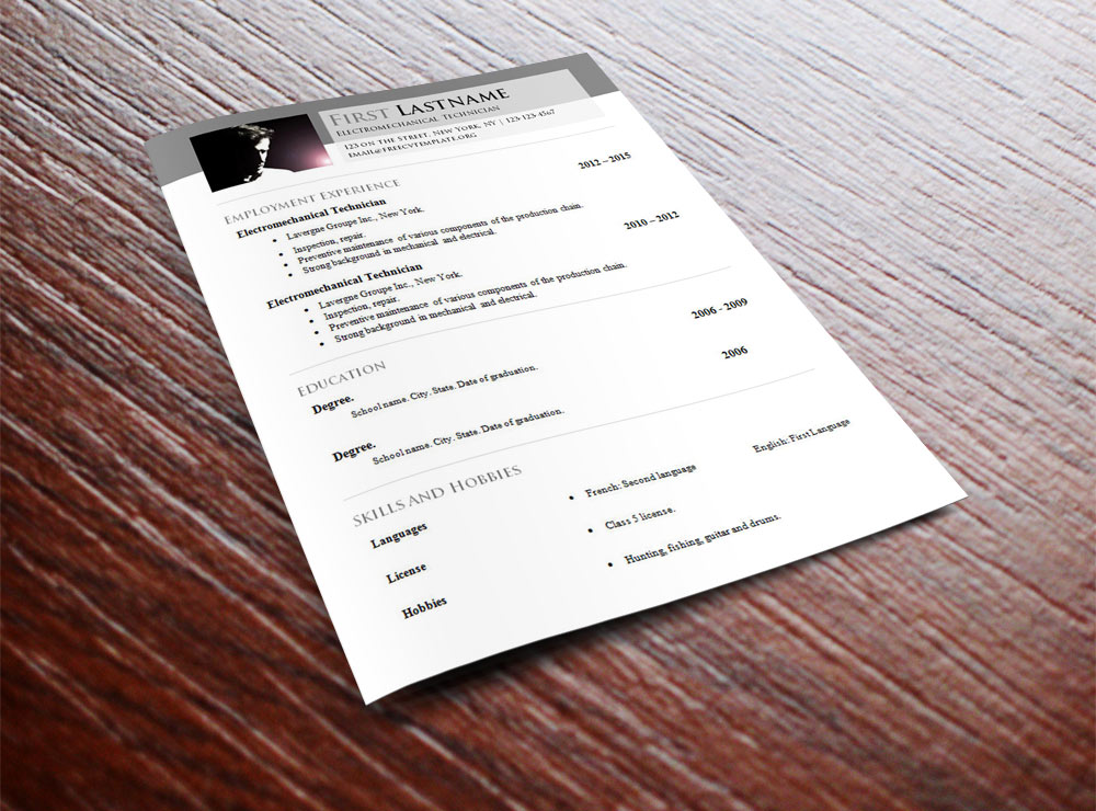 Free cv templates #674 to 680