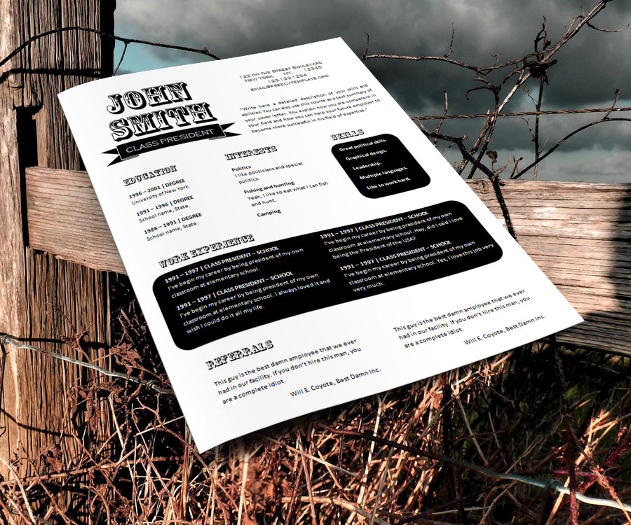 Free resume design templates (#763 – 769)