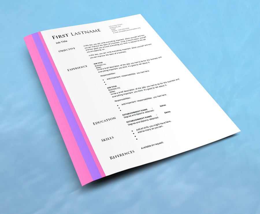 Free cv resume template #932 to 938 Free cv resume template #932 to 938