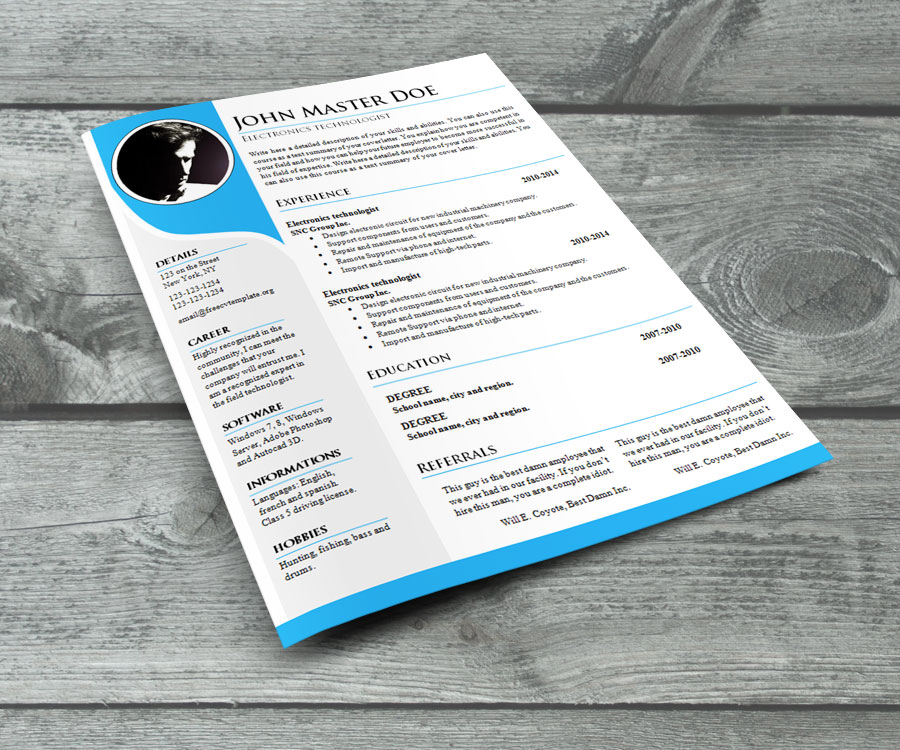 CV Resume templates #1046 to 1052