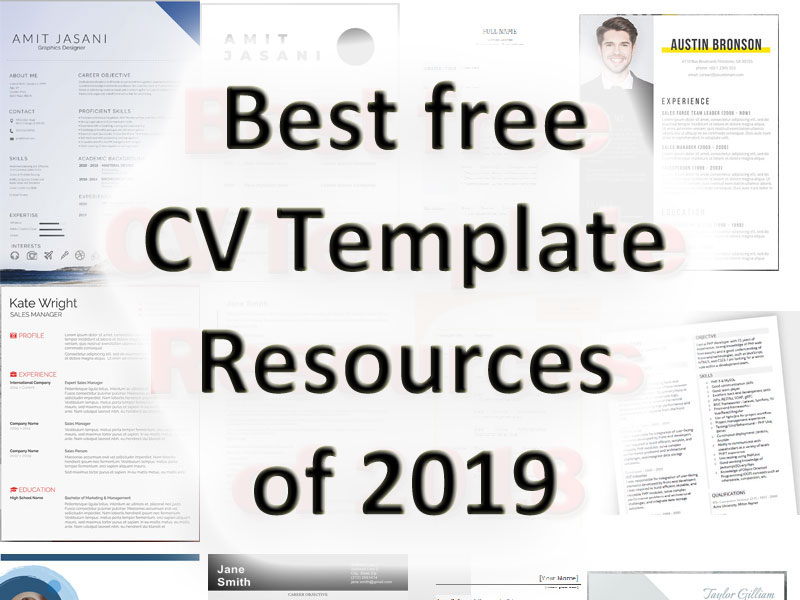 Best free CV Template Resources of 2019