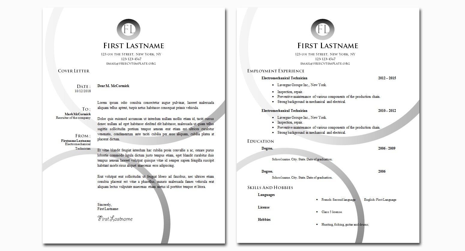 Effective and Modern CV and Cover Letter
