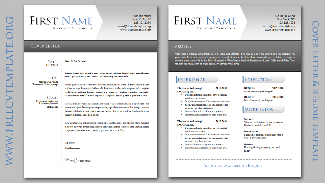 Elegant cover letter & resume Elegant cover letter & resume