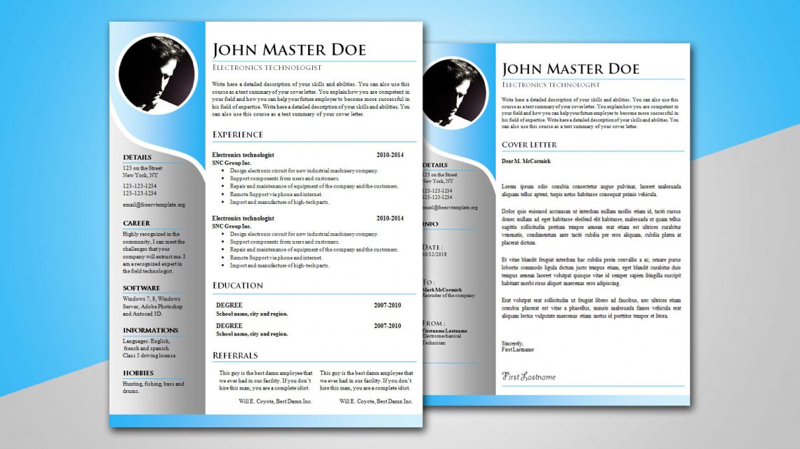 Modern Blue CV & Cover Letter