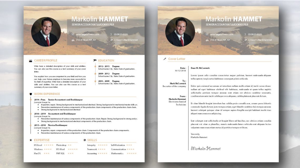 Pretty CV Template