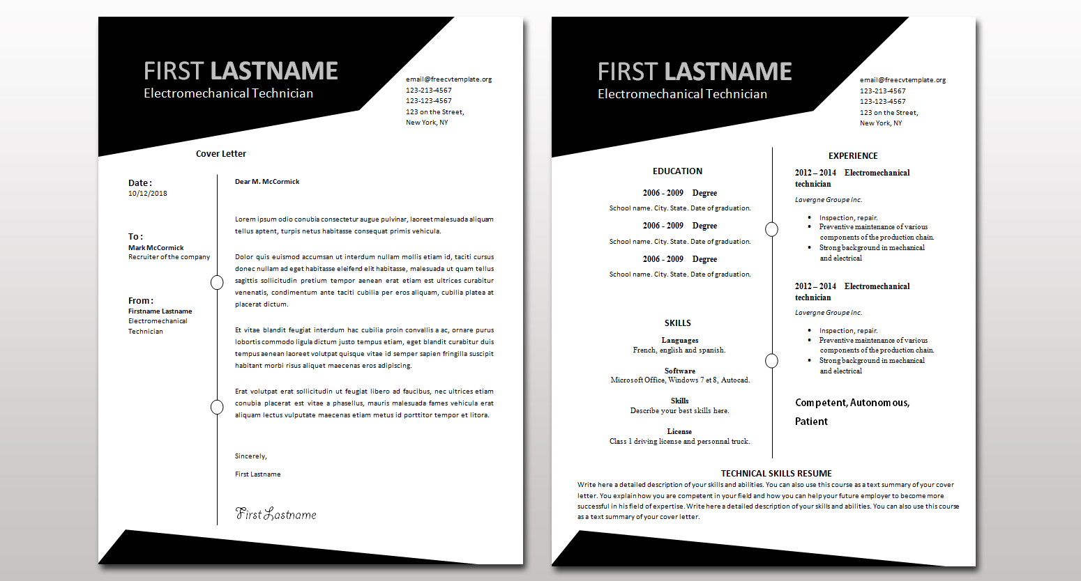 Printable CV & Cover Letter Template UK • Get A Free CV • Templates Inside Free Blank Cv Template Download