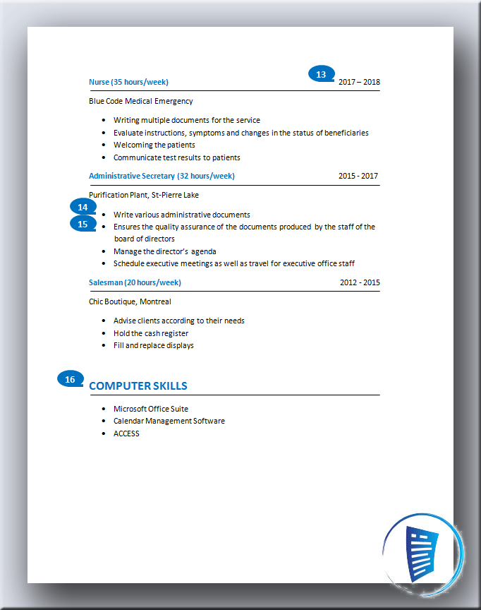 Well Written CV Example Page 2
