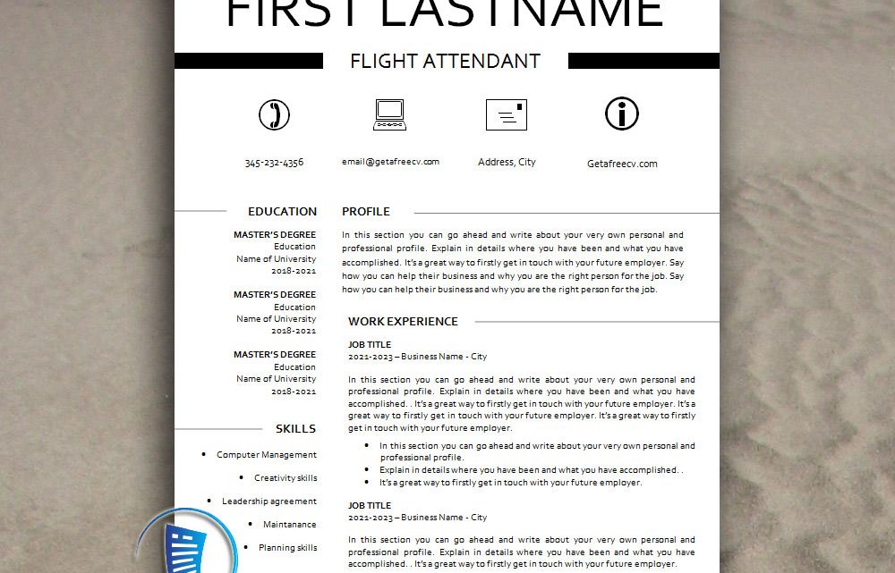 Creative Classic Look CV Resume Template