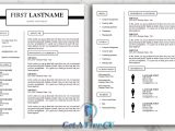 Single Page, Two-Pages Version and Matching Cover Letter CV Resume Templates