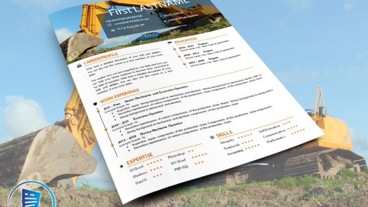 Excavator operator resume template